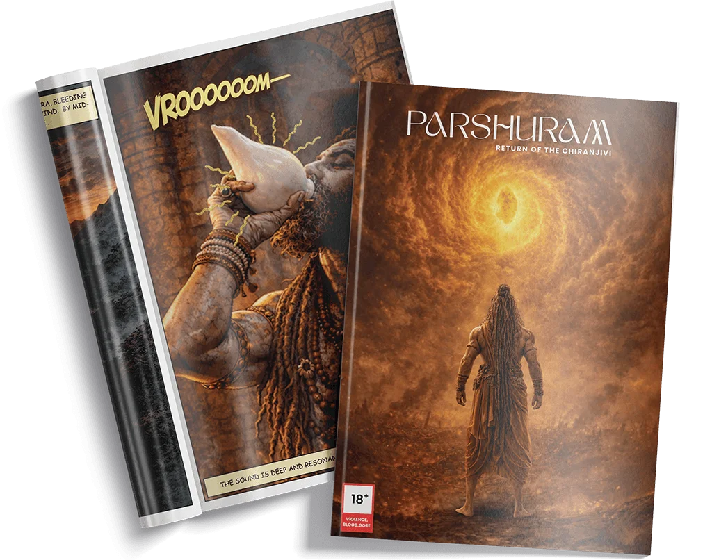 Parshurama comic mockup